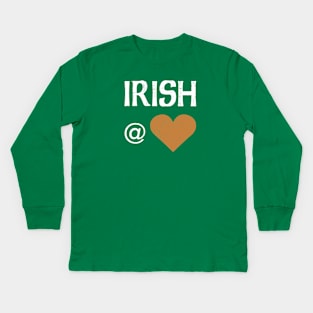 Irish At Heart Kids Long Sleeve T-Shirt